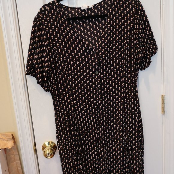 Gap button front midi dress multi print - Picture 2 of 3